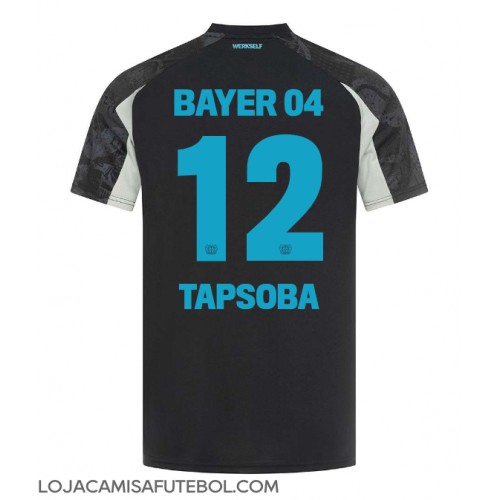 Camisa de Futebol Bayer Leverkusen Edmond Tapsoba #12 Equipamento Alternativo 2024-25 Manga Curta